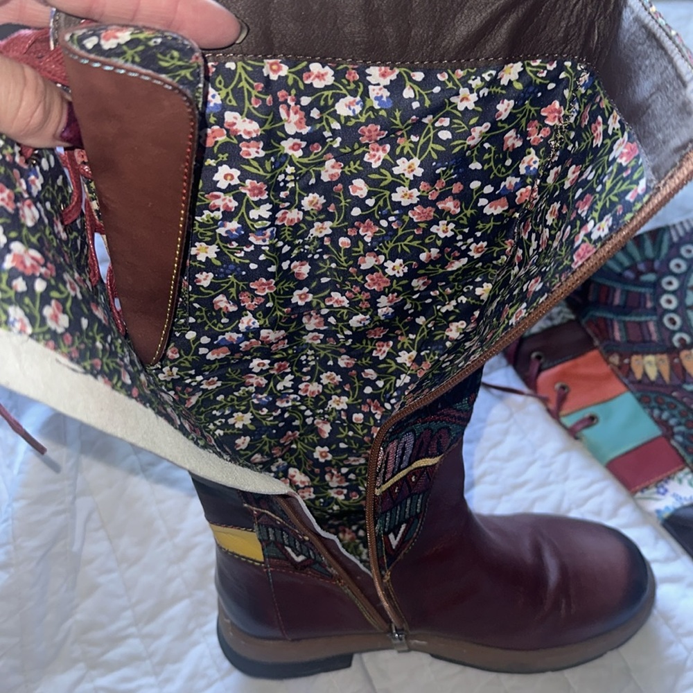 Socofy zipper boots size 8 - Picture 5 of 6